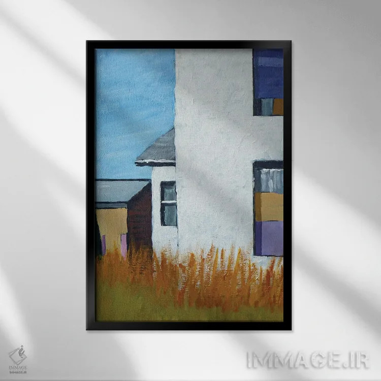 تابلو دکوراتیو دعاهای چمنزار اثر مایکل وارد - نمای قابدار مشکی