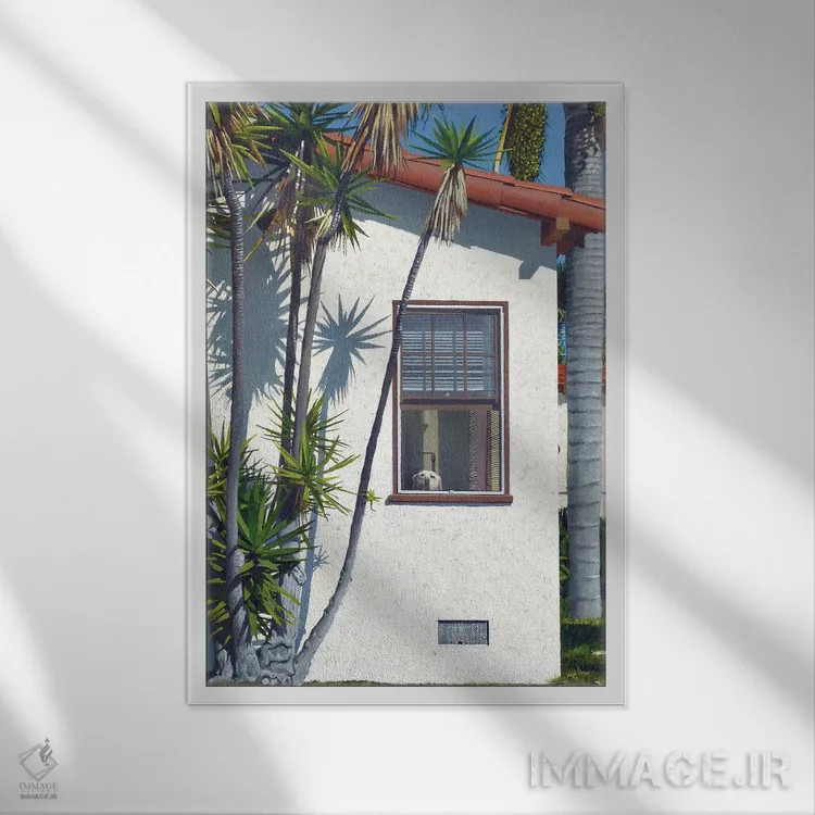 تابلو دکوراتیو لطفا اثر مایکل وارد - نمای قابدار سفید