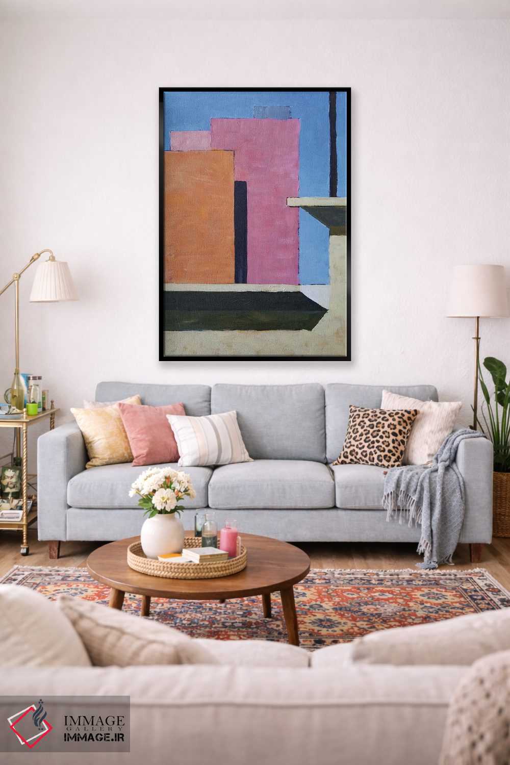 تابلو انتزاعی داون تاون اثر مایکل وارد - D2B