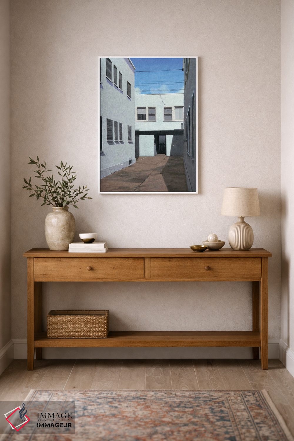 تابلو دکوراتیو اینجا مردم زندگی می کنند اثر مایکل وارد - D1W