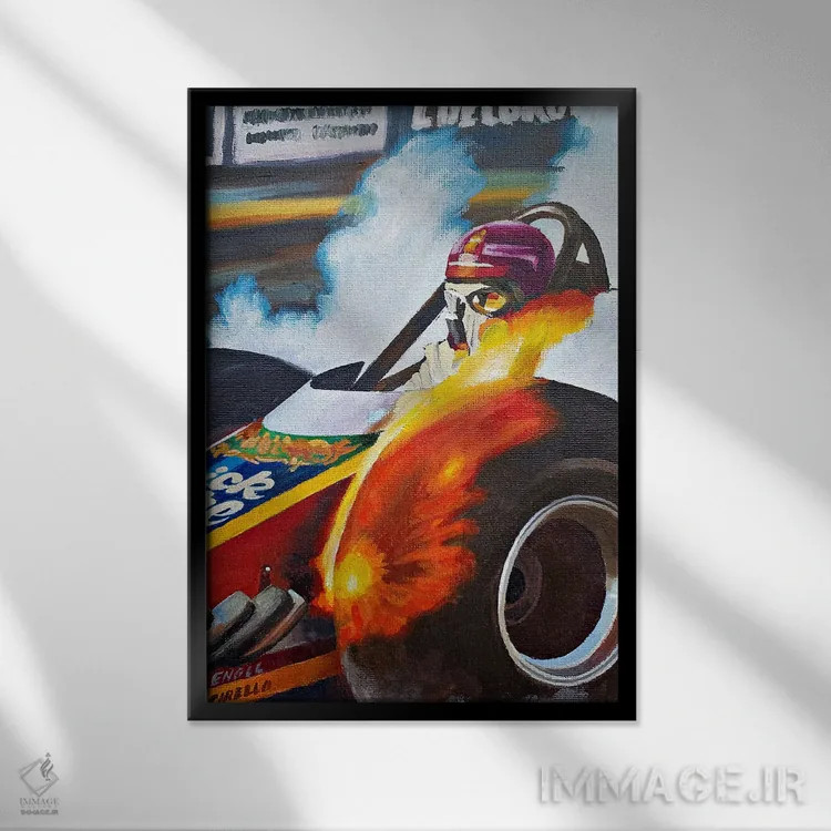 تابلو دکوراتیو دراگستر اثر مایکل وارد - نمای قابدار مشکی