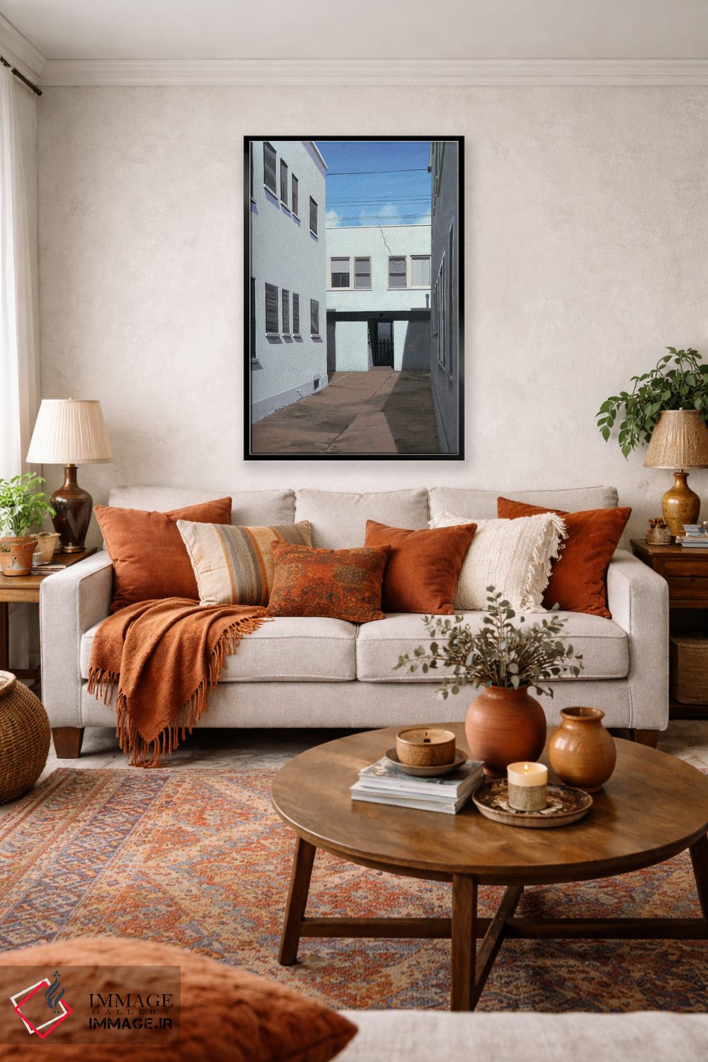 تابلو دکوراتیو اینجا مردم زندگی می کنند اثر مایکل وارد - D3B