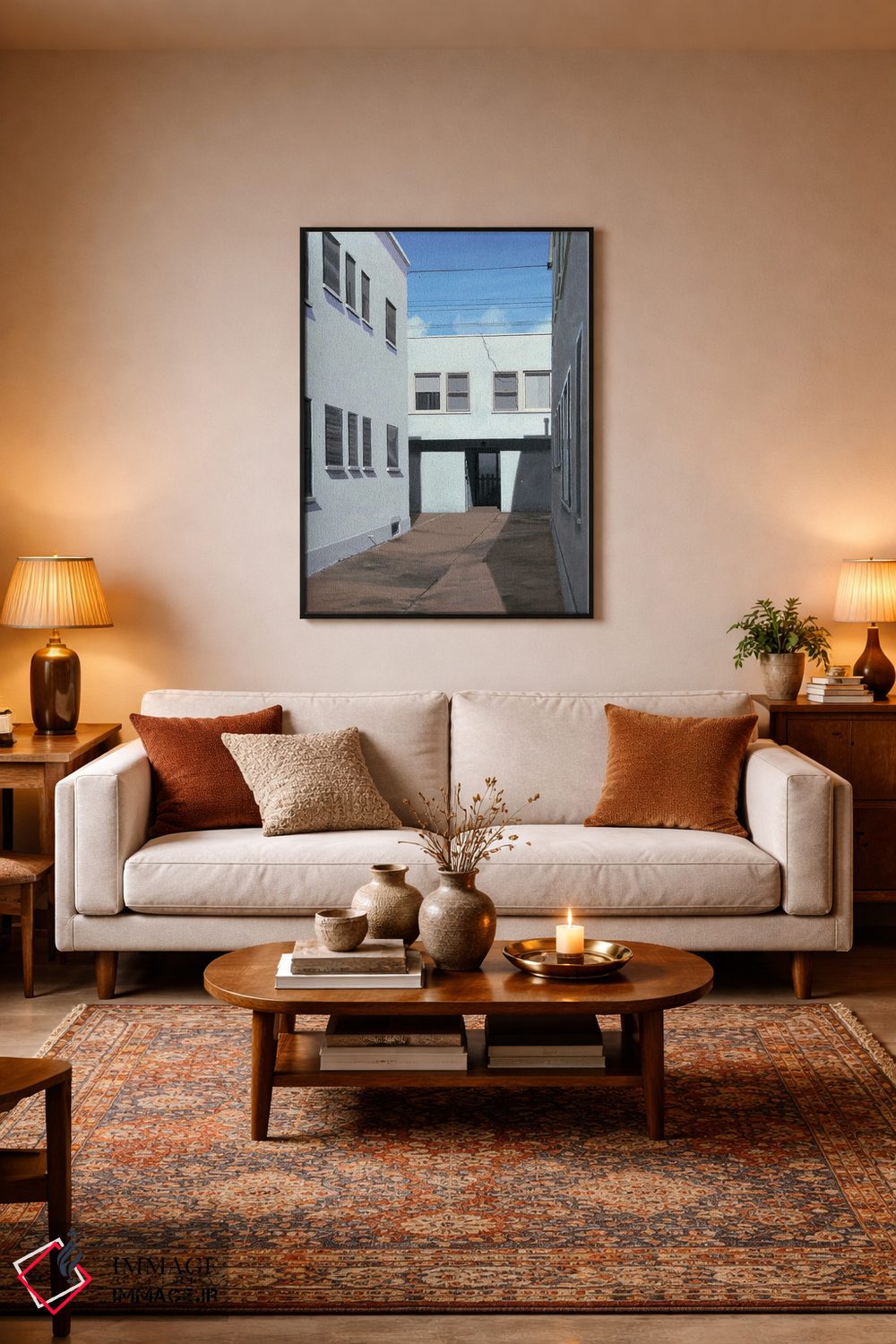 تابلو دکوراتیو اینجا مردم زندگی می کنند اثر مایکل وارد - D4B