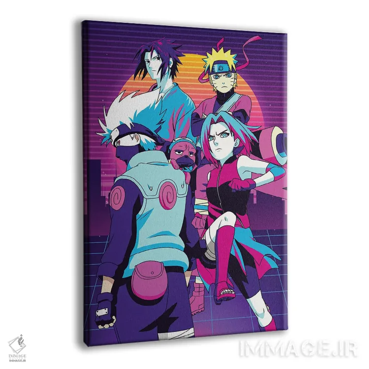 تابلو دکوراتیو تیم هفت ناروتو اثر مونیر وانیاک - نمای پرسپکتیو محصول
