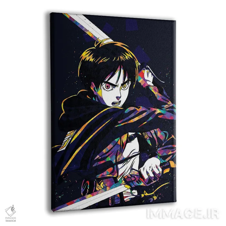 تابلو دکوراتیو اتک آن تایتان - ارن چهارم اثر مونیر وانیاک - نمای پرسپکتیو محصول