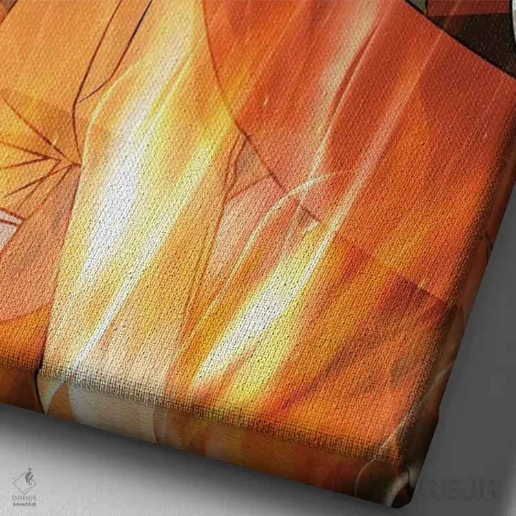 تابلو دکوراتیو ناروتو اثر مونیر وانیاک - نمای نزدیک بافت بوم