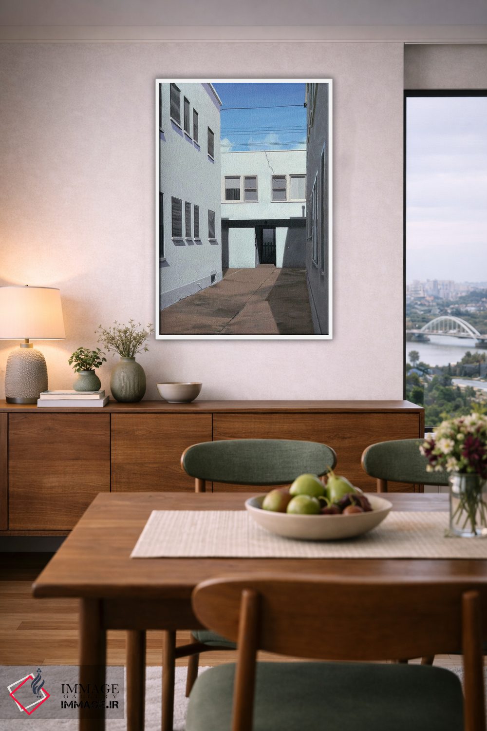 تابلو دکوراتیو اینجا مردم زندگی می کنند اثر مایکل وارد - D6W