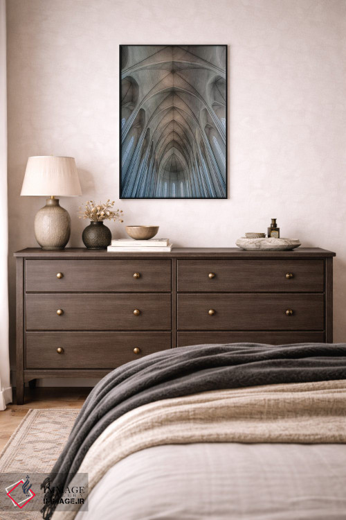 تابلو دکوراتیو Reykjavik, Ribbed Vaults In The Modern Cathedral Of Hallg… اثر مارک ویلیفورد - D4B