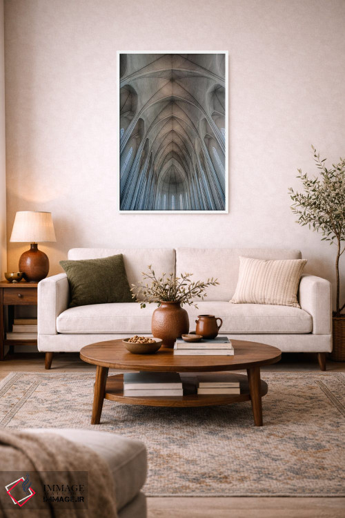 تابلو دکوراتیو Reykjavik, Ribbed Vaults In The Modern Cathedral Of Hallg… اثر مارک ویلیفورد - D3W