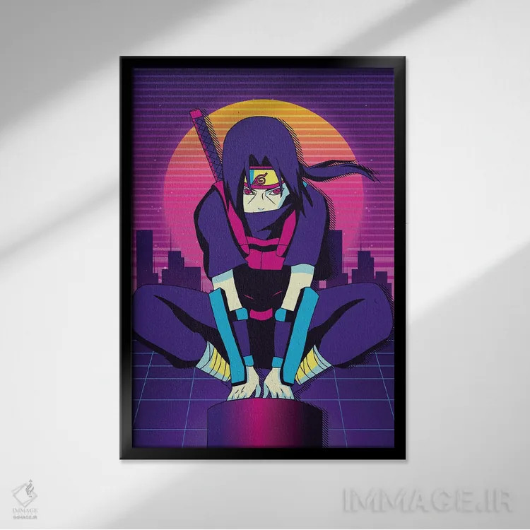 تابلو دکوراتیو اوتیها ایتاچی اثر مونیر وانیاک - نمای قابدار مشکی