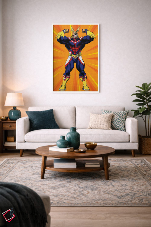 تابلو دکوراتیو مای هیرو آکادمی - آل مایت اثر مونیر وانیاک - D2W