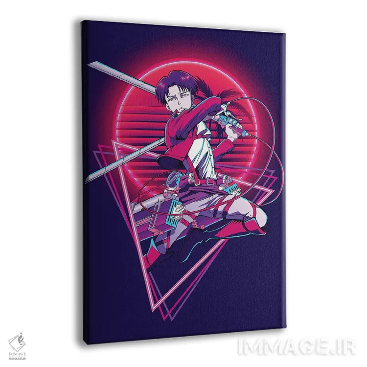 تابلو دکوراتیو حمله به تایتان اثر مونیر وانیاک - نمای پرسپکتیو محصول