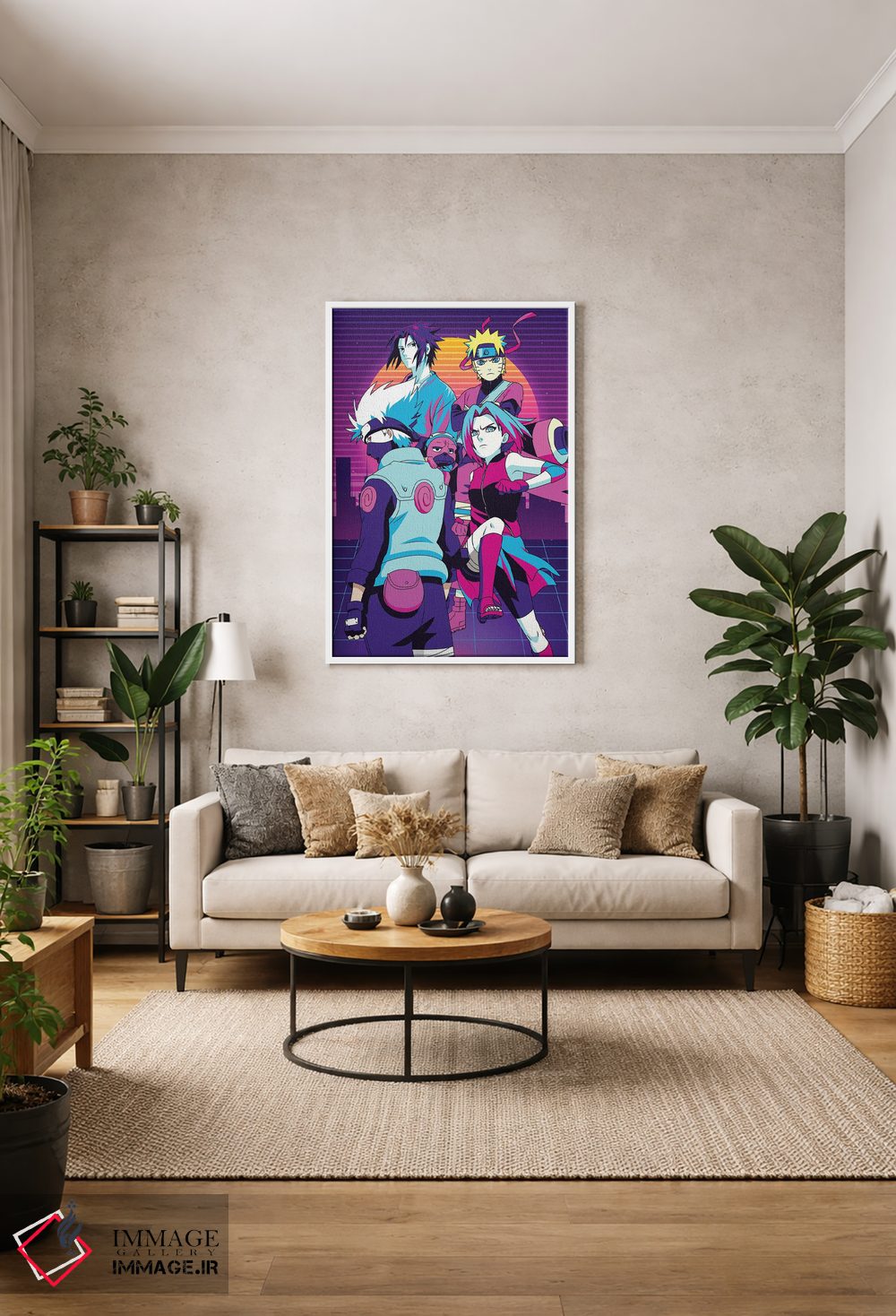 تابلو دکوراتیو تیم هفت ناروتو اثر مونیر وانیاک - D1W