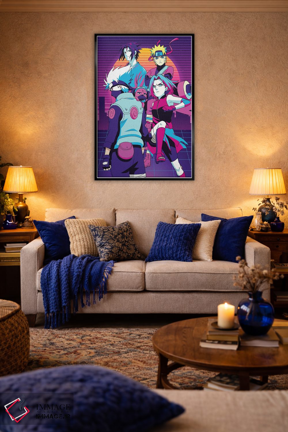 تابلو دکوراتیو تیم هفت ناروتو اثر مونیر وانیاک - D4B