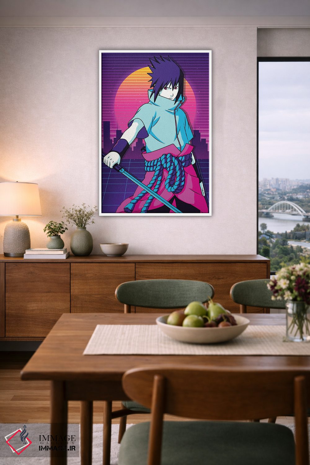 تابلو دکوراتیو ساسکه ناروتو اثر مونیر وانیاک - D5W