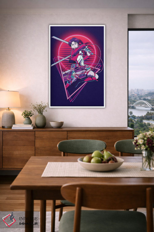 تابلو دکوراتیو حمله به تایتان اثر مونیر وانیاک - D5W