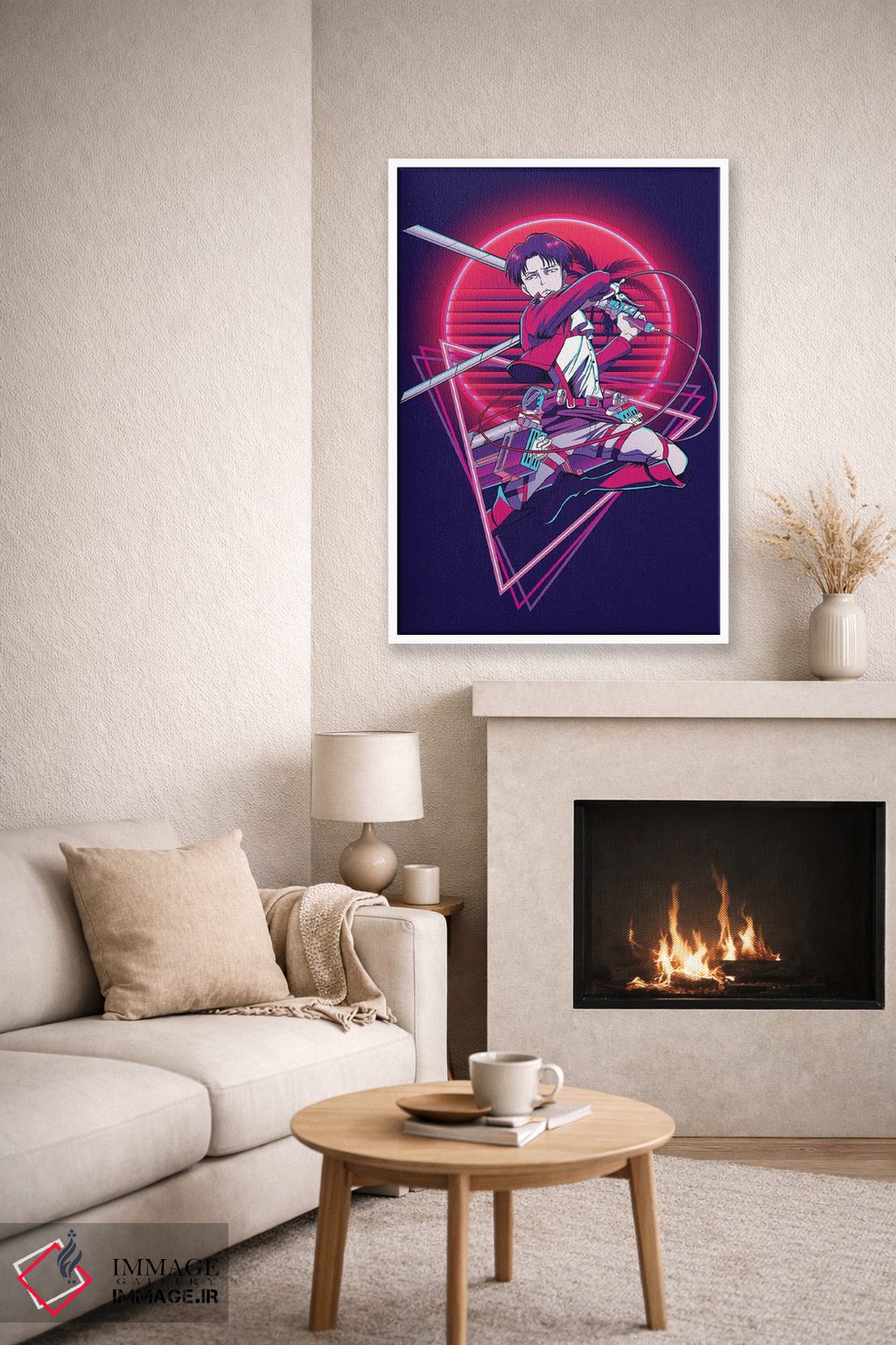 تابلو دکوراتیو حمله به تایتان اثر مونیر وانیاک - D6W