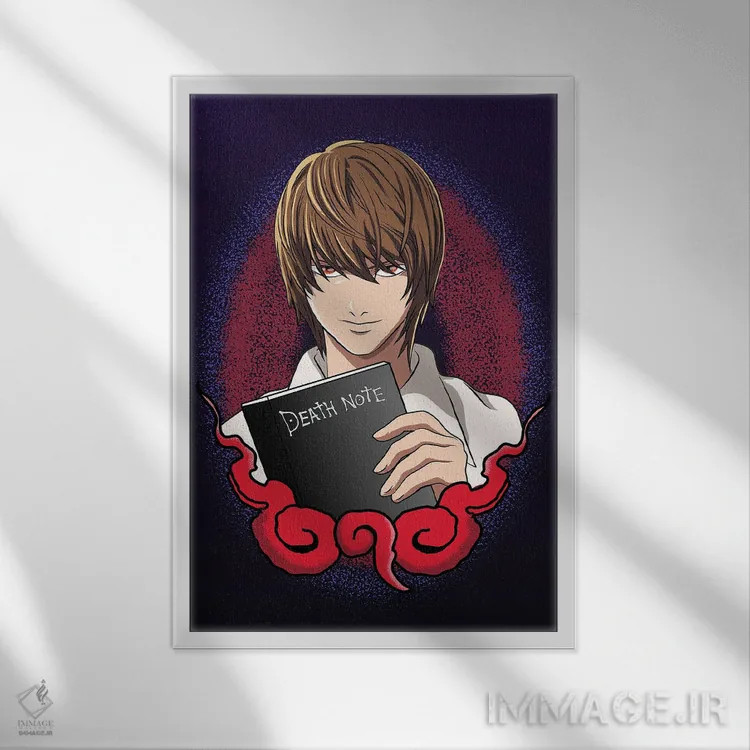 تابلو دکوراتیو لایت یاگامی اثر مونیر وانیاک - نمای قابدار سفید