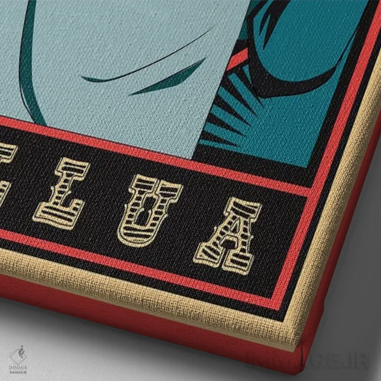 تابلو دکوراتیو هانتر ایکس هانتر اثر مونیر وانیاک - نمای نزدیک بافت بوم