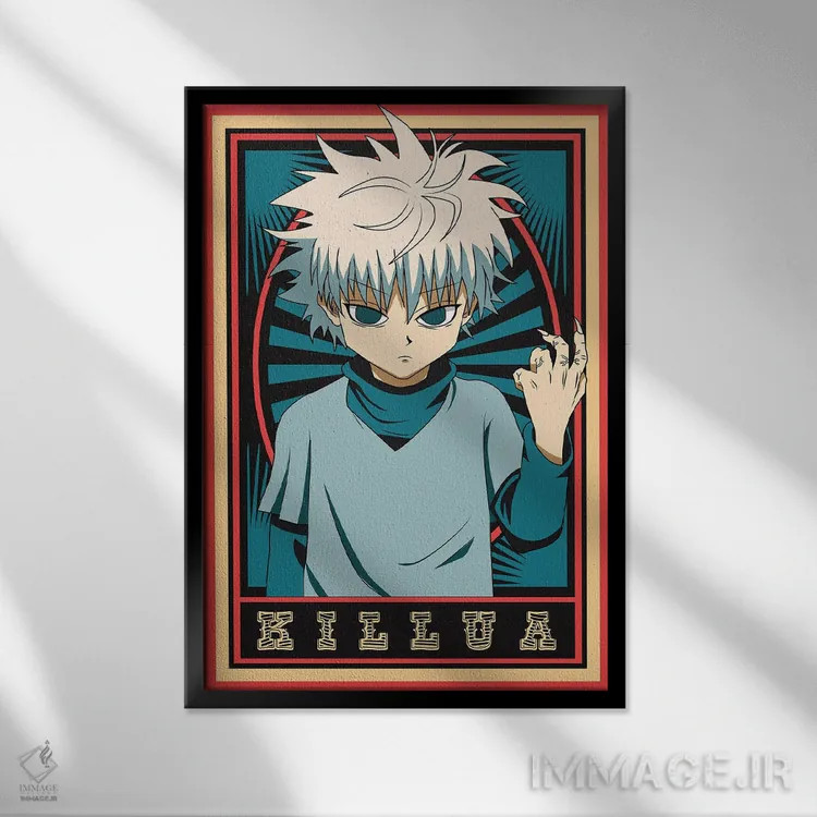 تابلو دکوراتیو هانتر ایکس هانتر اثر مونیر وانیاک - نمای قابدار مشکی