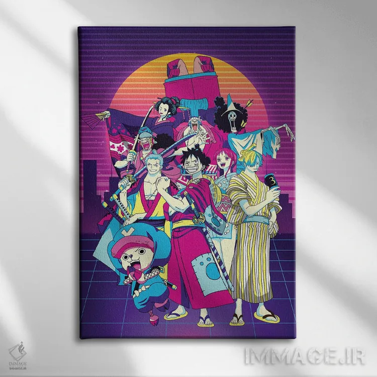 تابلو دکوراتیو وان پیس اثر مونیر وانیاک - نمای روبهرو روی دیوار