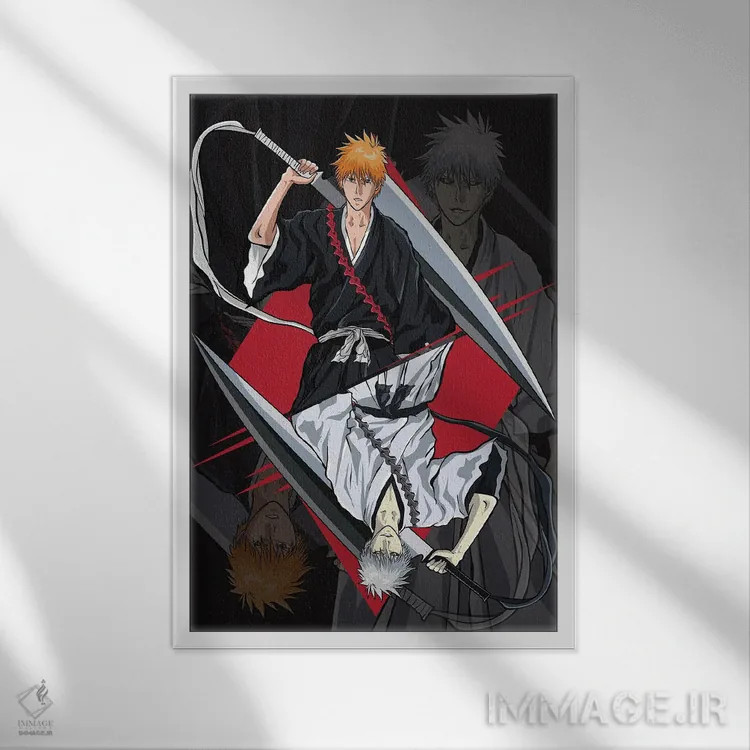 تابلو دکوراتیو بلیچ اثر مونیر وانیاک - نمای قابدار سفید