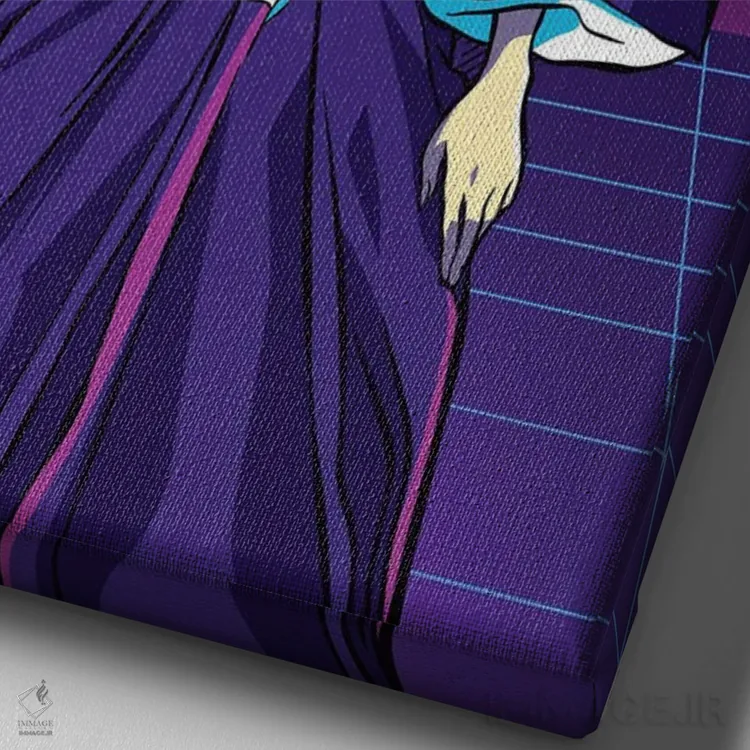 تابلو دکوراتیو بلیچ اثر مونیر وانیاک - نمای نزدیک بافت بوم