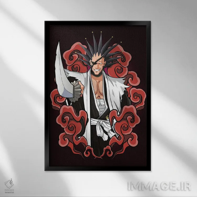 تابلو دکوراتیو بلیچ اثر مونیر وانیاک - نمای قابدار مشکی