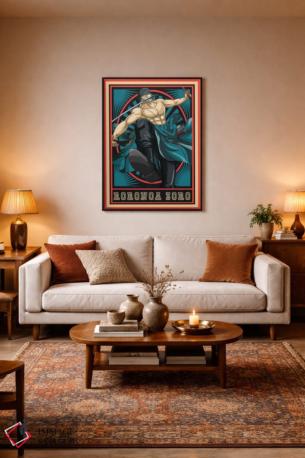 تابلو دکوراتیو وان پیس اثر مونیر وانیاک - D4B