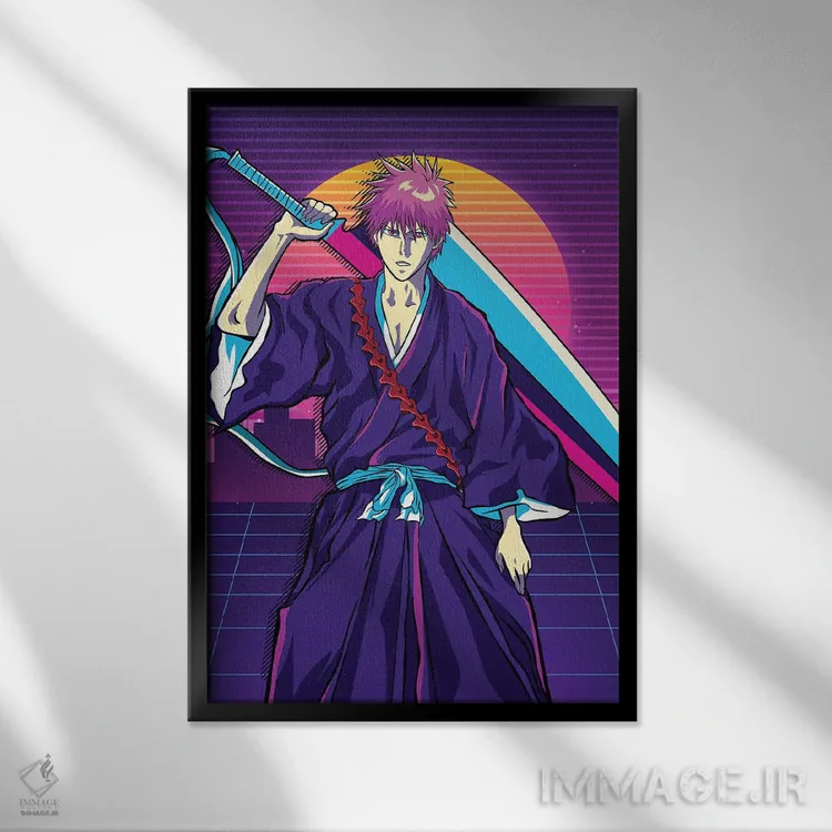 تابلو دکوراتیو بلیچ اثر مونیر وانیاک - نمای قابدار مشکی