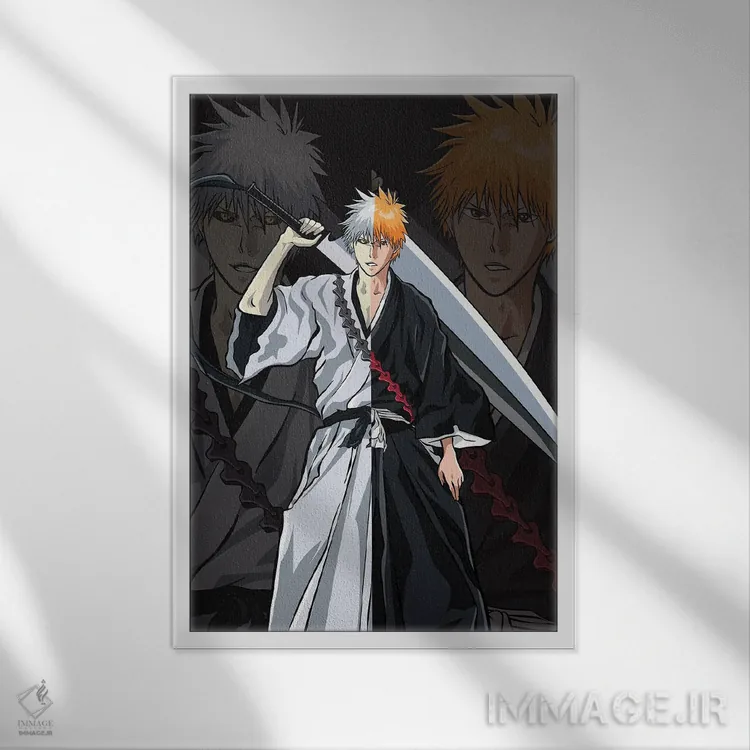 تابلو دکوراتیو ایچیگو و زانگتسو اثر مونیر وانیاک - نمای قابدار سفید