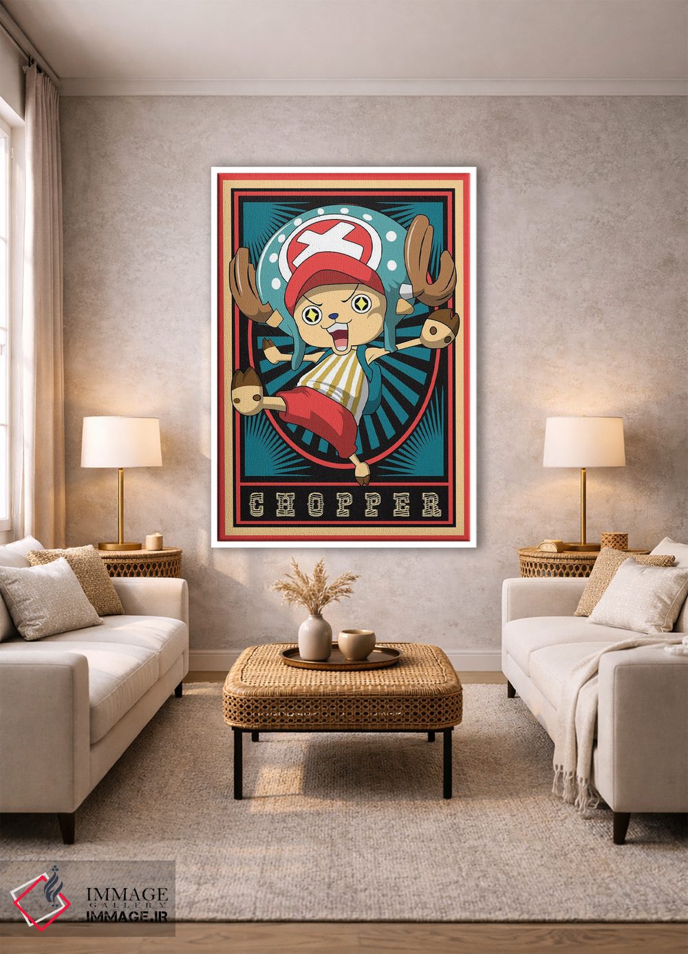 تابلو دکوراتیو وان پیس اثر مونیر وانیاک - D1W