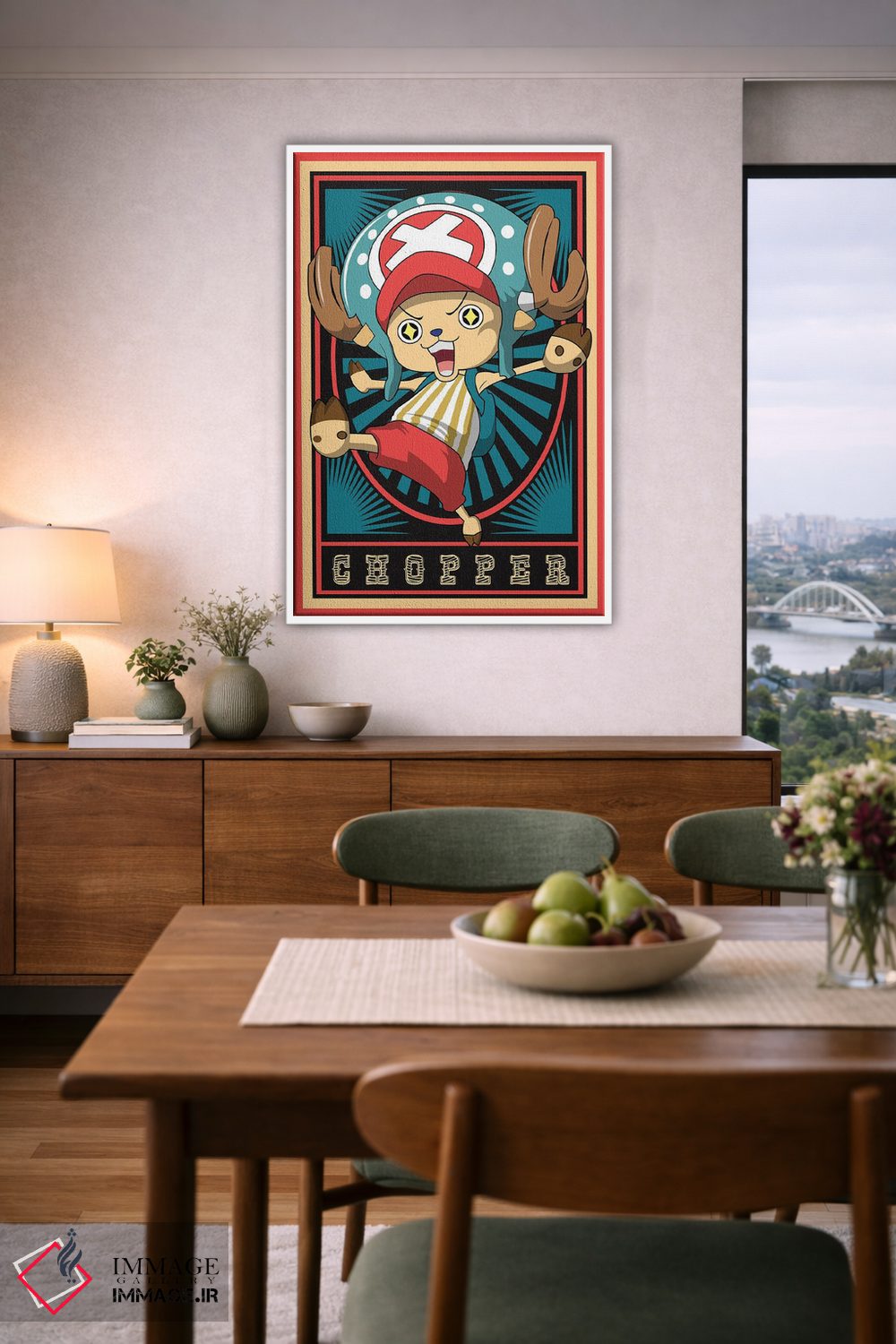 تابلو دکوراتیو وان پیس اثر مونیر وانیاک - D6W