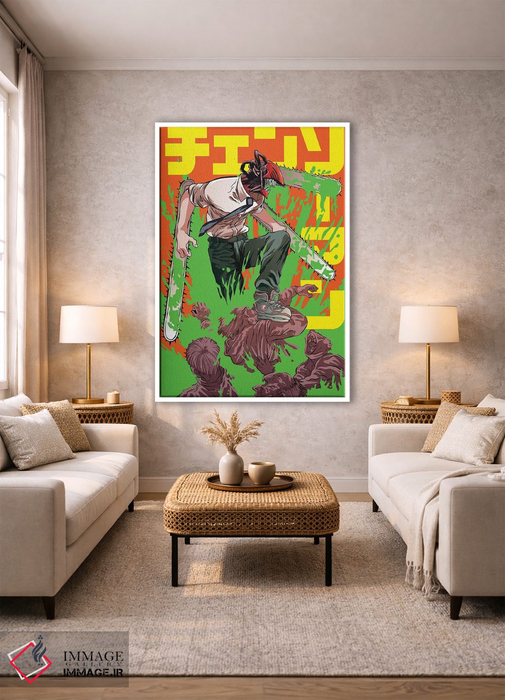 تابلو دکوراتیو چینساو من اثر مونیر وانیاک - D1W