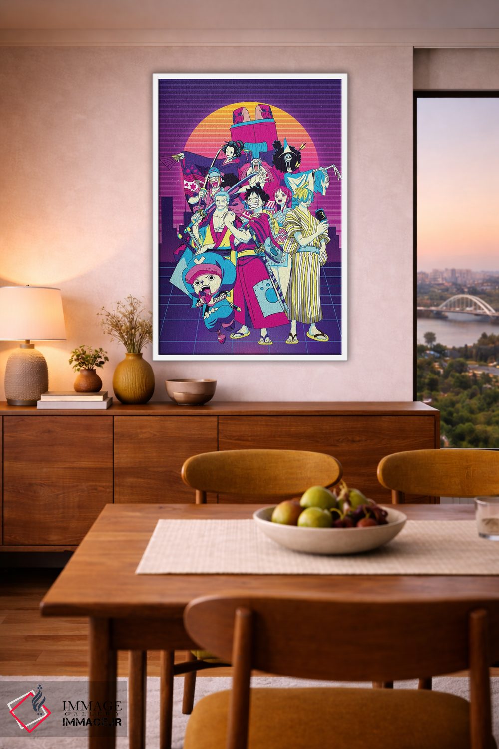 تابلو دکوراتیو وان پیس اثر مونیر وانیاک - D6W