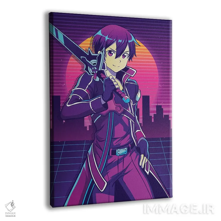 تابلو دکوراتیو هنر شمشیرزنی آنلاین اثر مونیر وانیاک - نمای پرسپکتیو محصول