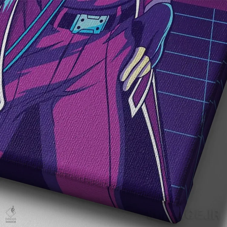 تابلو دکوراتیو هنر شمشیرزنی آنلاین اثر مونیر وانیاک - نمای نزدیک بافت بوم