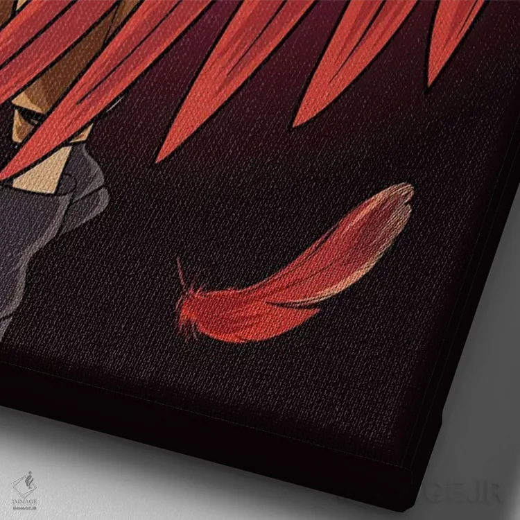 تابلو دکوراتیو مدرسه قهرمان من اثر مونیر وانیاک - نمای نزدیک بافت بوم