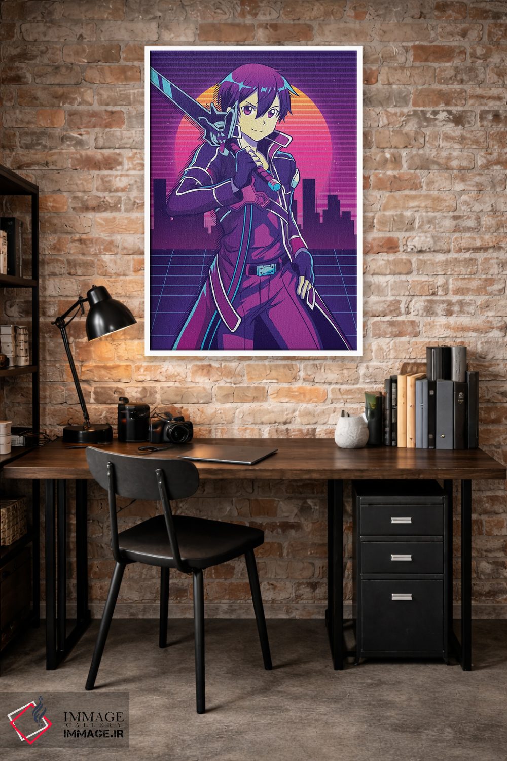 تابلو دکوراتیو هنر شمشیرزنی آنلاین اثر مونیر وانیاک - D2W