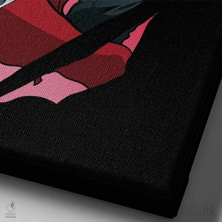 تابلو دکوراتیو کیمیاگر تمام فلزی اثر مونیر وانیاک - نمای نزدیک بافت بوم