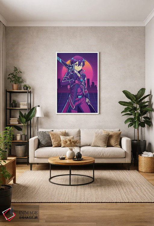 تابلو دکوراتیو هنر شمشیرزنی آنلاین اثر مونیر وانیاک - D1W
