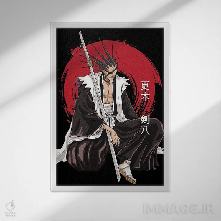 تابلو دکوراتیو کنپاچی زاراگی اثر مونیر وانیاک - نمای قابدار سفید