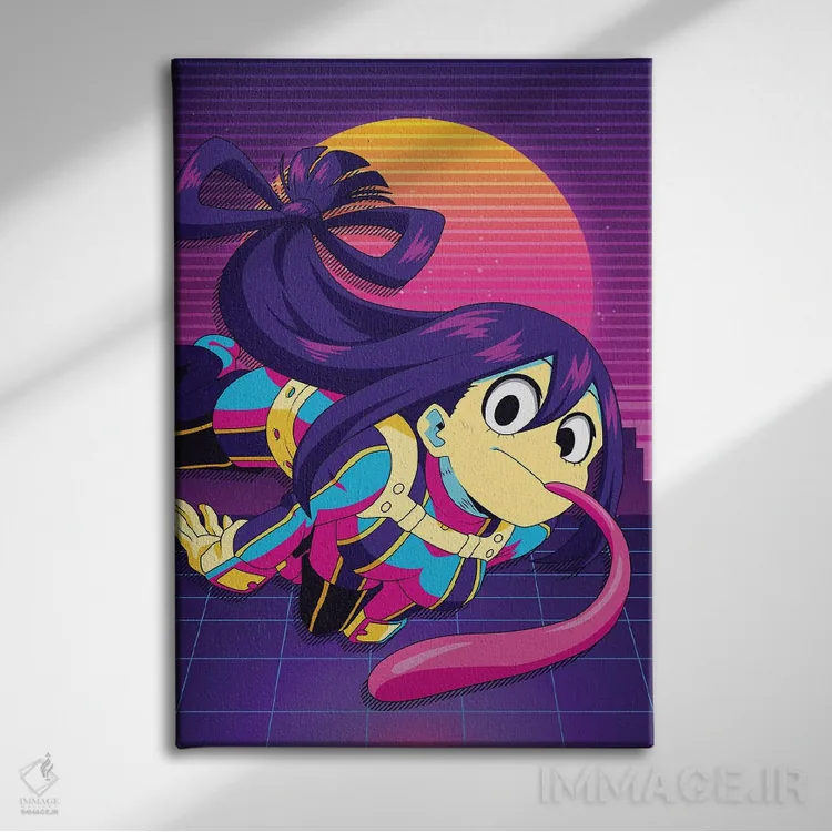 تابلو دکوراتیو مدرسه قهرمان من اثر مونیر وانیاک - نمای روبهرو روی دیوار