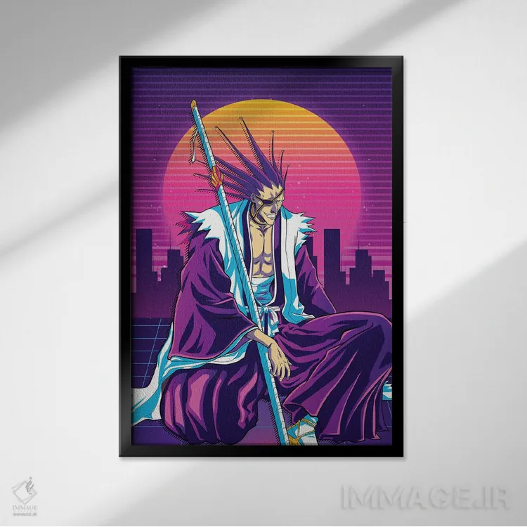 تابلو دکوراتیو بلیچ اثر مونیر وانیاک - نمای قابدار مشکی