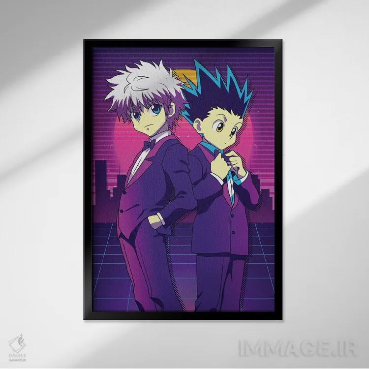 تابلو دکوراتیو هانتر ایکس هانتر اثر مونیر وانیاک - نمای قابدار مشکی