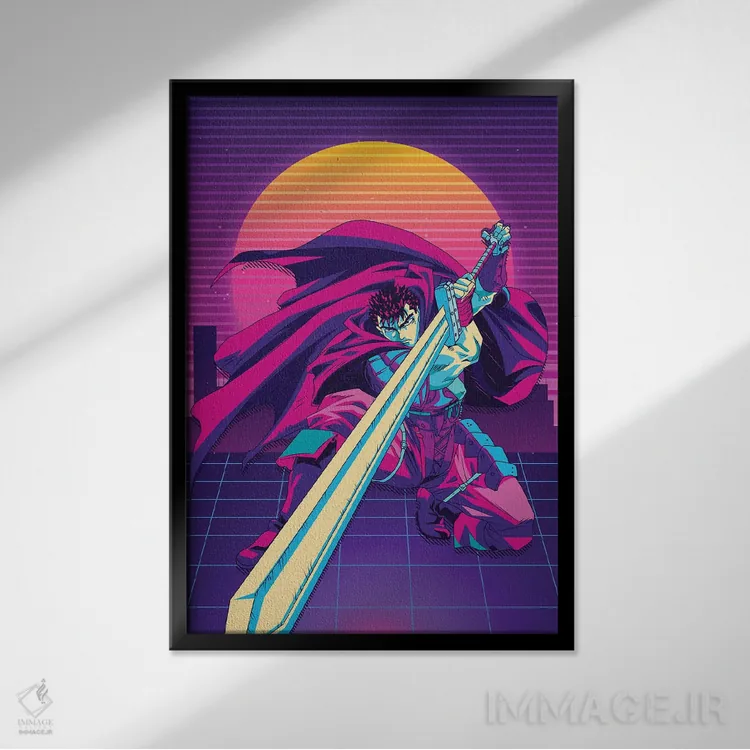 تابلو دکوراتیو برزرک اثر مونیر وانیاک - نمای قابدار مشکی