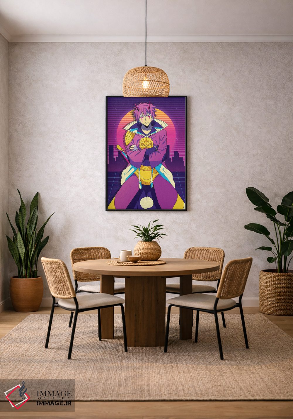 تابلو دکوراتیو آن زمانی که به عنوان اسلایم تناسخ یافتم اثر مونیر وانیاک - D3B