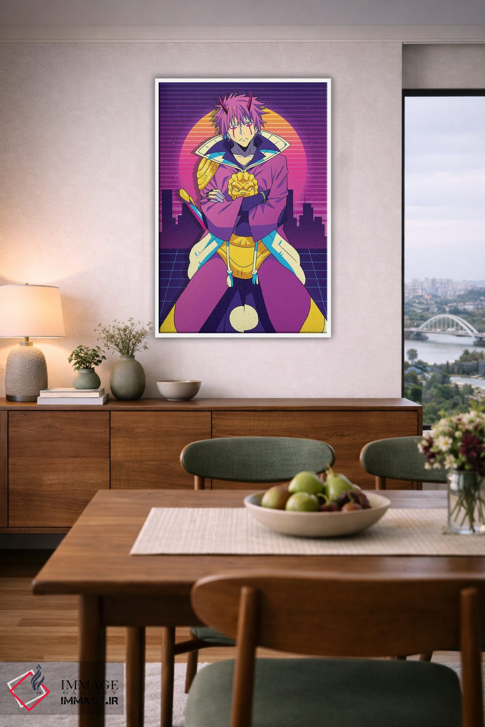 تابلو دکوراتیو آن زمانی که به عنوان اسلایم تناسخ یافتم اثر مونیر وانیاک - D5W