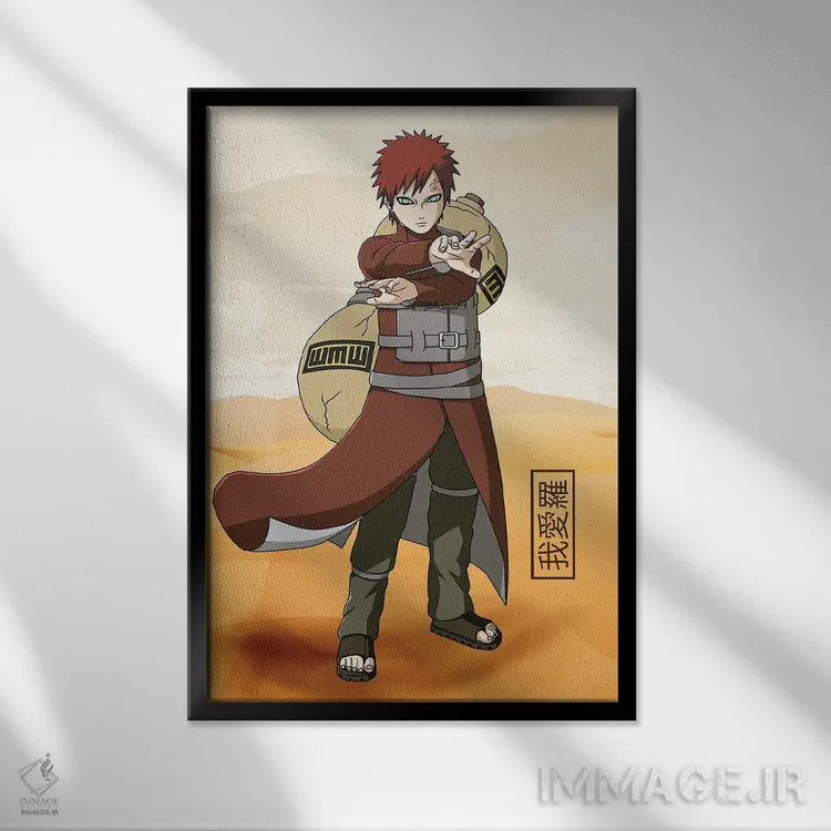 تابلو دکوراتیو گارا اثر مونیر وانیاک - نمای قابدار مشکی