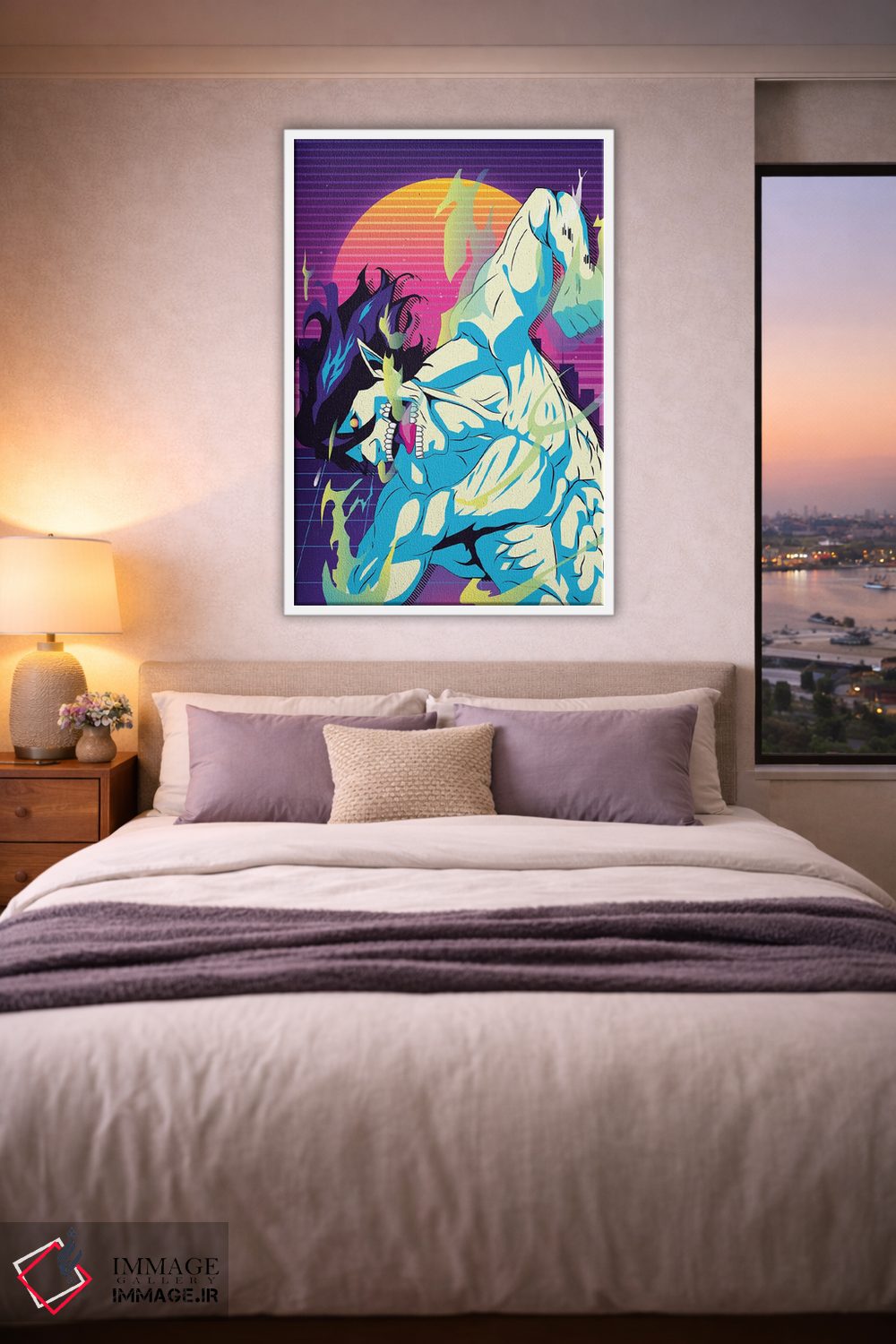 تابلو دکوراتیو حمله به تایتان اثر مونیر وانیاک - D3W